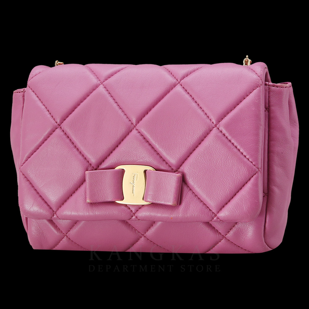 FERRAGAMO(USED)페레가모 바라리본 체인백